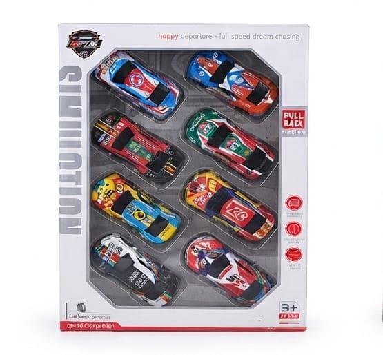 Bb die cast racing cars 8 pack 1 - thumbnail 1 of 2